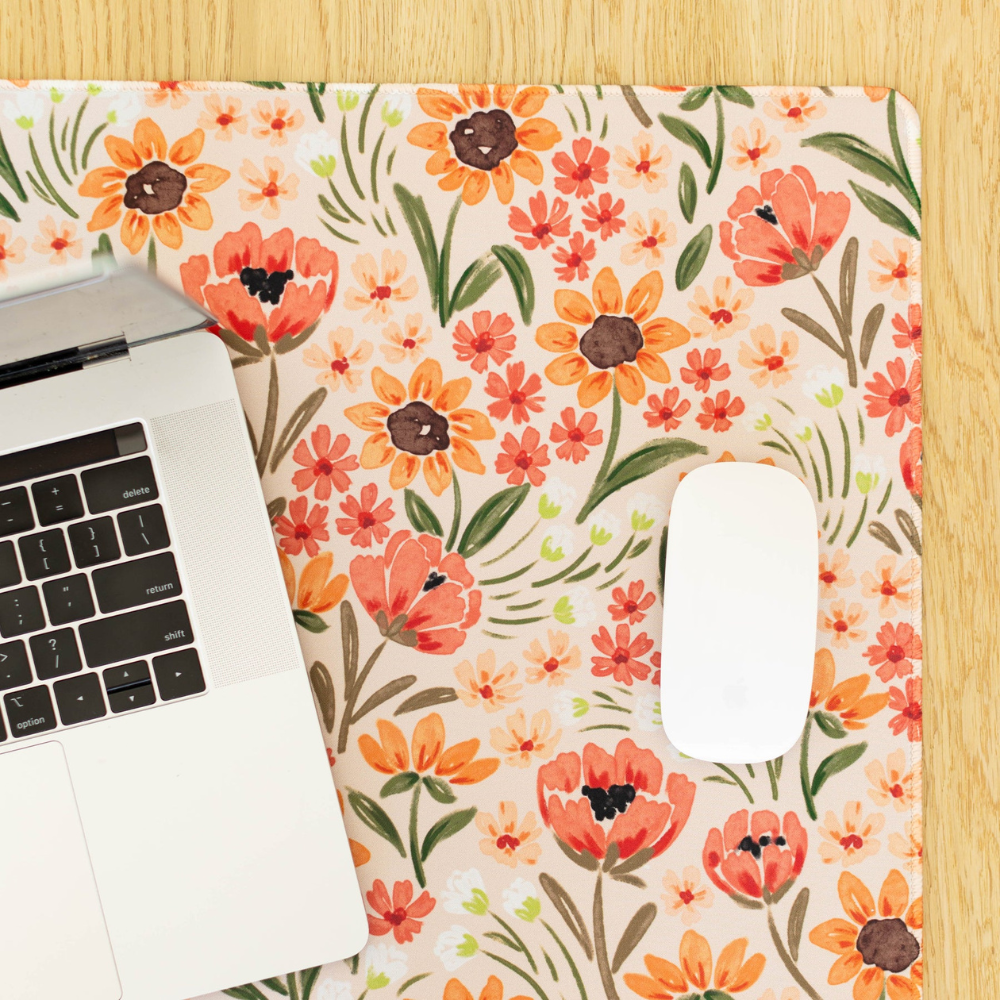 Desk Pad | Sunny Poppies