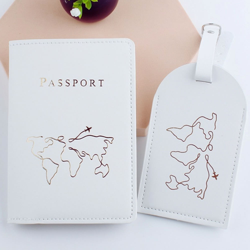 Funda para Pasaporte y Tag de Maleta Blanco, Tienda de Regalos en Línea, Gift Cards